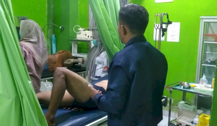 Pelaku pencurian di Lubuklinggau mendapatkan perawatan di rumah sakit usai diamuk massa/ist