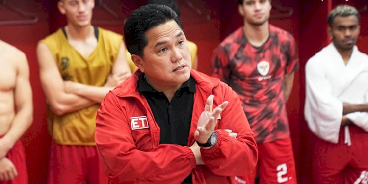Ketum PSSI Erick Thohir mengubah target Indonesia di Kualifikasi Piala Dunia 2026 menjadi lebih realistis/PSSI