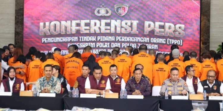 Kabareskrim Polri Komjen Wahyu Widada saat konferensi pers di Bareskrim Polri, Jakarta Selatan pada Jumat, 22 November 2024./Humas Polri