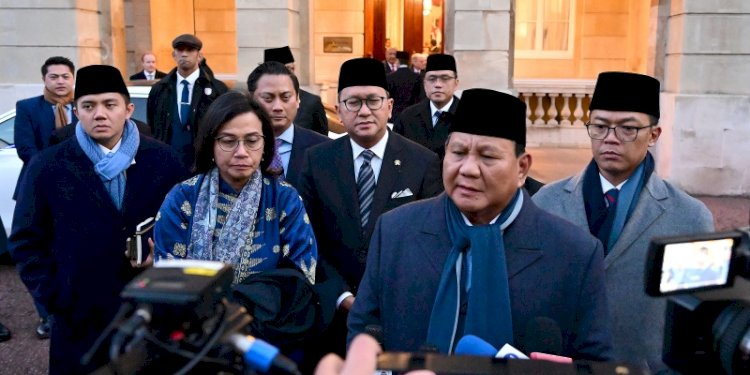 Presiden Prabowo saat melakukan konferensi pers hasil kunjungan kerja ke Inggris/Ist