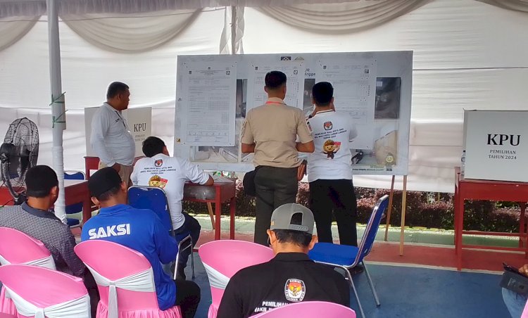 Proses penghitungan suara di Lapas Lubuklinggau/ist