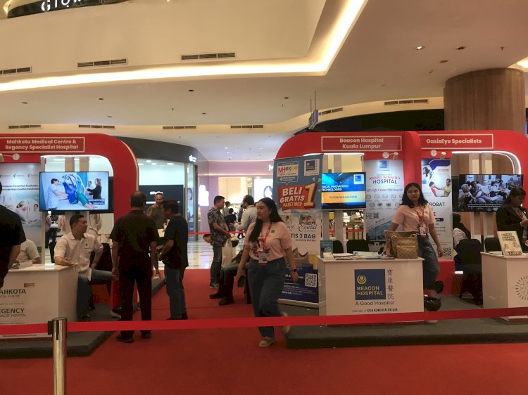 Sebanyak 14 rumah sakit besar dari Malaysia turut serta dalam pameran Wisata Medis yang digelar di Palembang Icon, yang berlangsung sejak 28 November hingga 1 Desember 2024. (Maya Hasan/RMOLSumsel.id)