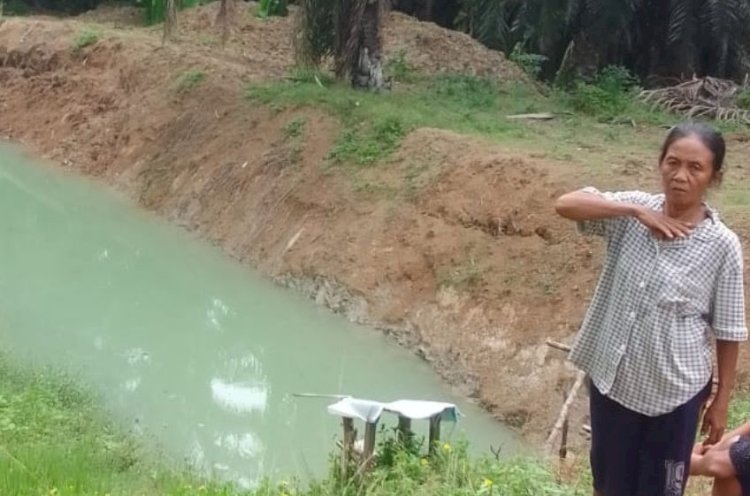 Kolam retensi tempat ditemukannya balita 4 tahun tenggelam/ist