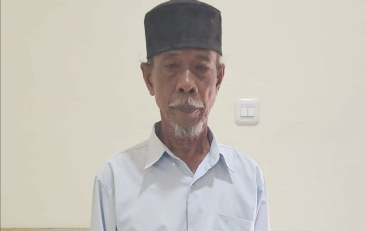  Marhum pelaku pengancaman petugas Linmas di TPS Sako Palembang. (Fauzi/RMOLSumsel.id)