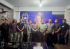 Eks Pemain PSIS Semarang Sambangi Kantor Askot PSSI Palembang