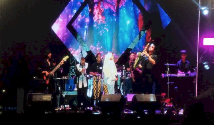 Kemeriahan Even Internasional World Music Jazz Festival 2024 di yang digelar di Pelataran Bentang Kuto Besak (BKB)/ist