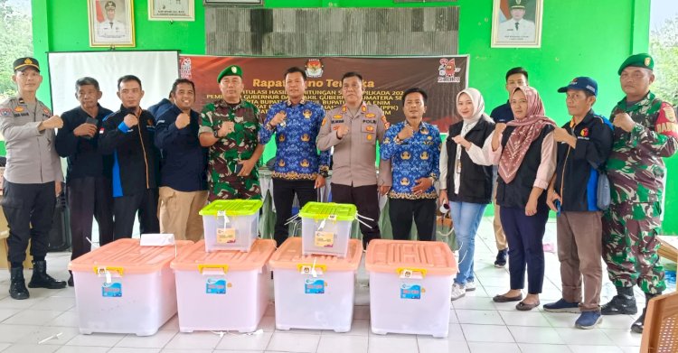 Rekapitulasi hasil suara  berlangsung dengan kondusif, lancar dan tertib/ist