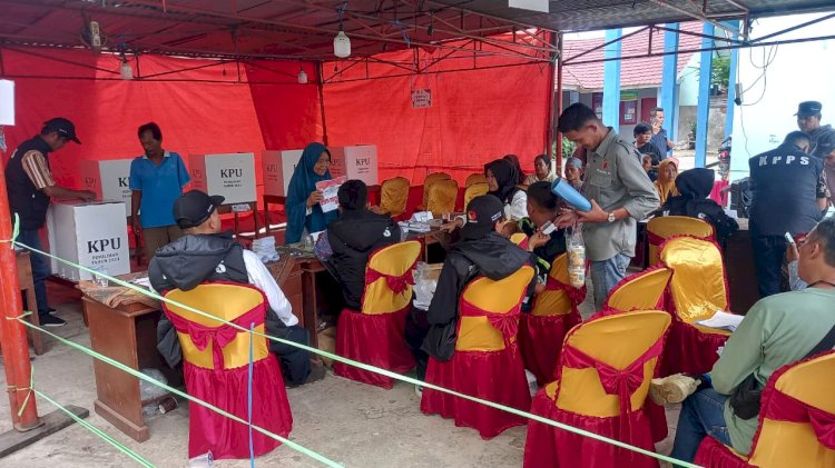 Proses Pemungutan Suara Ulang (PSU) di TPS 05 Sidorejo, Pagar Alam/Foto: Taufik