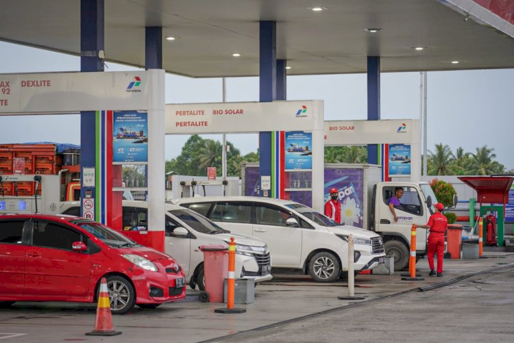 Suasana SPBU Pertamina. (Dokumentasi Humas)