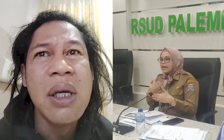  Tangkapan layar video pasien dan Wadir Pelayanan RSUD Palembang BARI dr Amelia. (Tangkapan Layar)