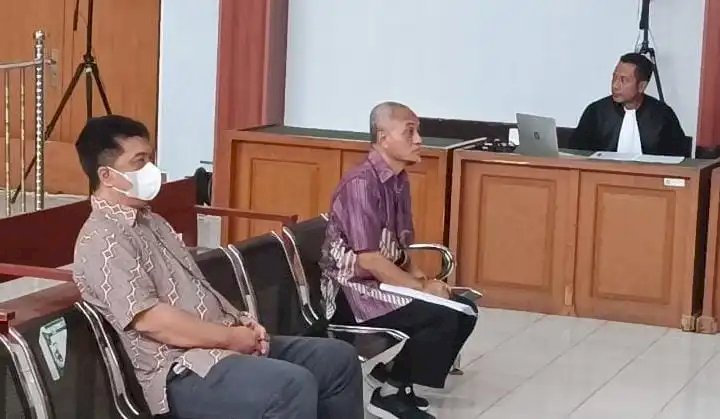 Dua terdakwa korupsi Proyek Retrofit PLTU Bukit Asam jalani sidang di Pengadilan Tipikor Palembang/ist