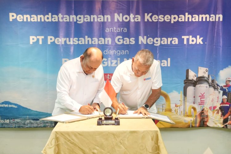 Proses penandatanganan MOU abtara PGN dan BGN/ist