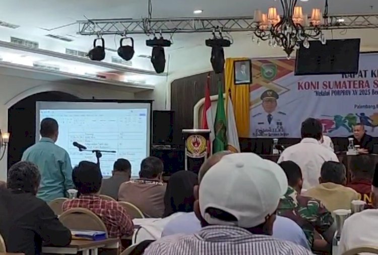 Rakerprov KONI Sumsel di Hotel Emilia Palembang/repro