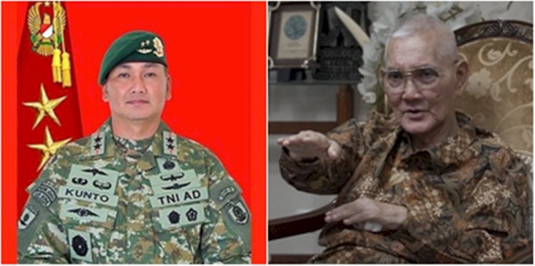 Kolase Mayjen TNI Kunto Arief Wibowo dan mnatan Wapres Try Sutrisno/RMOL