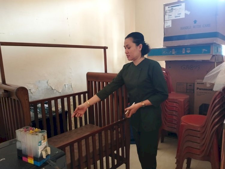 Lokasi penemuan bayi laki-laki di Lubuklinggau dalam rumah kosong. (Dokumentasi Polisi)