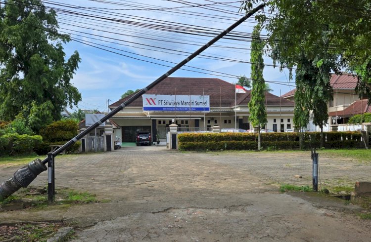 Kantor PT Sriwijaya Mandiri Sumsel (SMS) yang berada di Palembang. (RMOLSumsel.id)