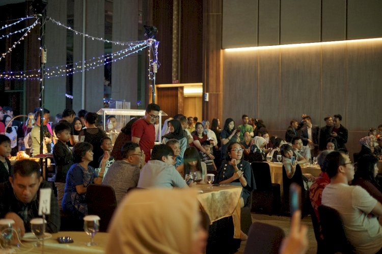Kemeriahan malam tahun baru di The Excelton Hotel. (ist/rmolsumsel.id) 