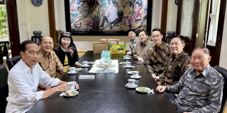 Presiden ke-7 RI, Joko Widodo saat menjamu keluarga Lippo Group di Solo, Jawa Tengah/Instagram
