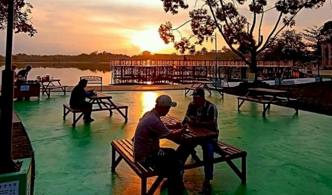 Pemandangan indah di lokasi objek wisata Danau Aur di Kabupaten Musi Rawas/ist