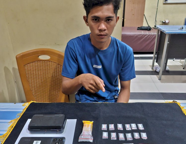 Tersangka dan barang bukti diamankan di Polres OKU/ist
