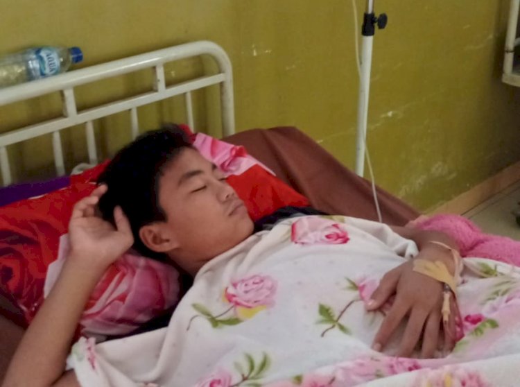 Salah satu pasien DBD mendapatkan perawatan rawat inap di salah satu klinik karena kesulitan mendapatkan kamar di rumah sakit/ist