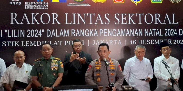 Kapolri Jenderal Listyo Sigit Prabowo dalam Rakor Pengamanan Natal 2024 dan Tahun Baru 2025/RMOL