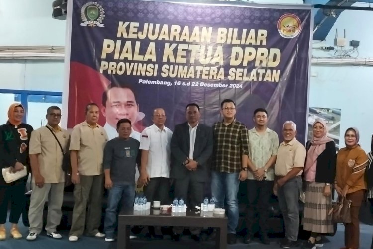 Suasana pembukaan Kejuaraan Biliar Piala DPRD/ist