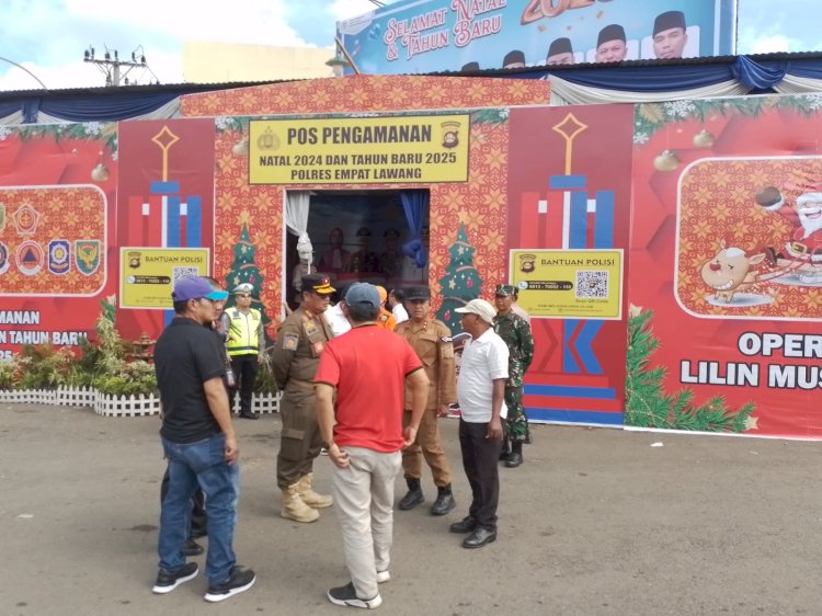 Pos pelayanan di Pasar Tebing Tinggi. (ist/rmolsumsel.id) 