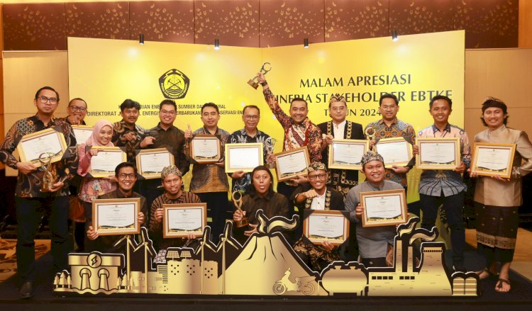 Suasana pada saat Malam Apresiasi Kinerja Stakeholder EBTKE Tahun 2024’ di Jakarta/ist