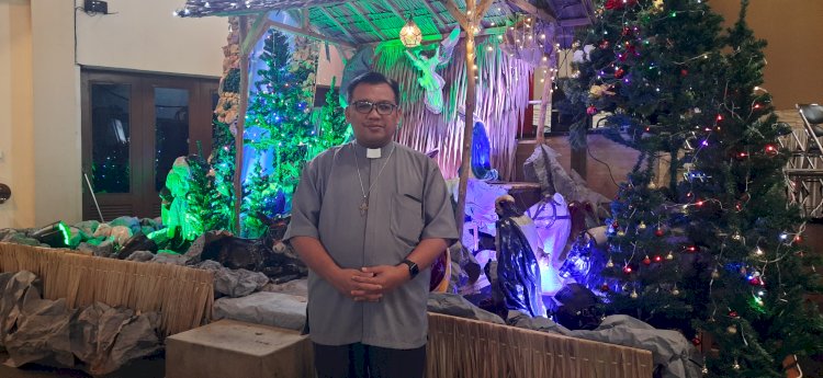 Pastor Gereja Paroki Santo Yoseph Palembang Romo Hygnius Gono Pratowo. (Fauzi/RMOLSumsel.id)
