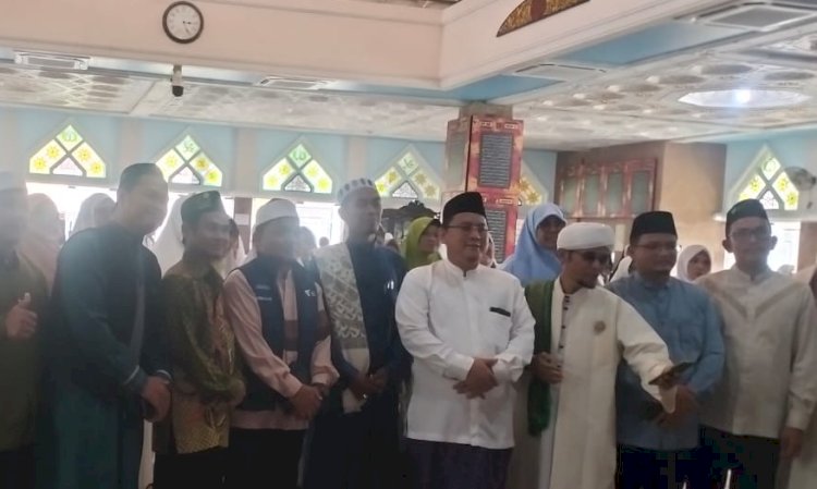 Suasana Dompet Dhuafa Sumatera Selatan (Sumsel) bersama Masjid Baiturrahman Bank Raya menggelar acara zikir akbar/ist