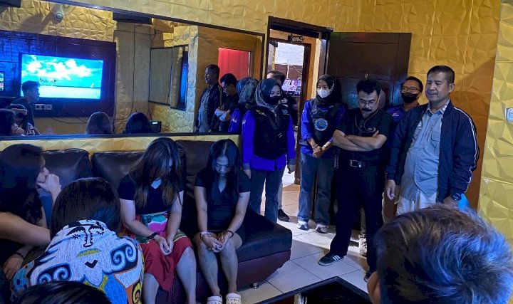 Badan Narkotika Nasional Kabupaten Muara Enim lakukan razia di beberapa tempat hiburan malam/ist