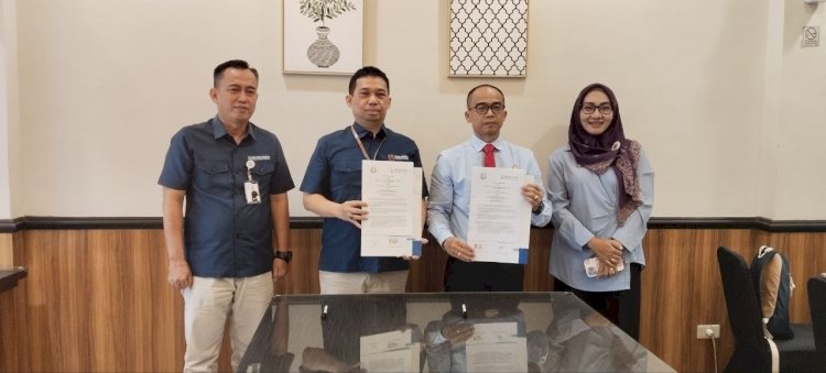 Suasana pada saat penandatangan kerjasama antar BPJS dan kejaksaan OKI (Humas BPJS Palembang)