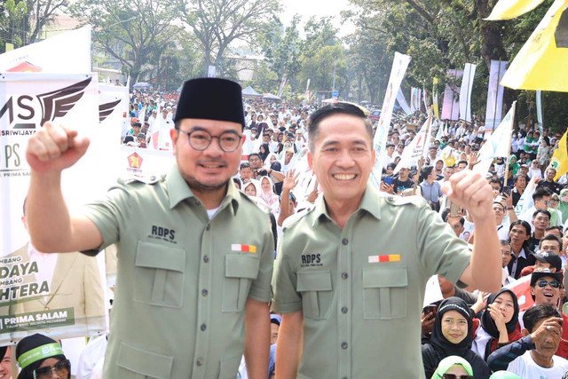 Wali Kota dan Wakil Wali Kota Palembang Terpilih, Ratu Dewa (kanan)-Prima Salam (kiri). (ist/rmolsumsel.id) 