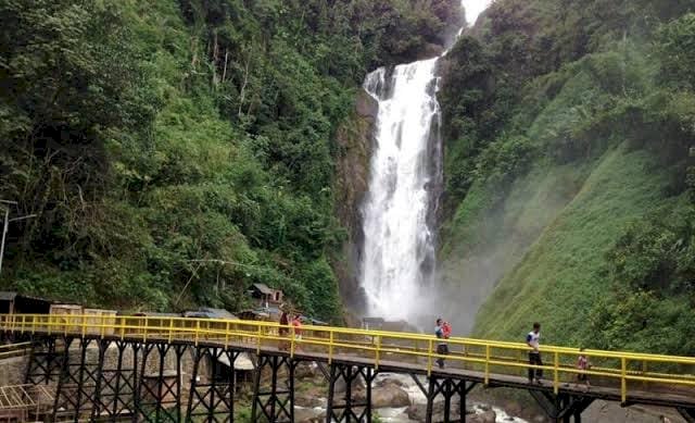 Air terjun Bedegung Muara Enim. (Dokumentasi/RMOLSumsel.id)