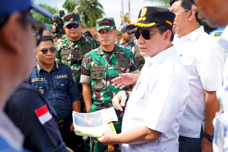 Pj Gubernur Sumsel, Elen Setiadi saat meninjau lokasi PSN PT KAI. (ist/rmolsumsel.id) 
