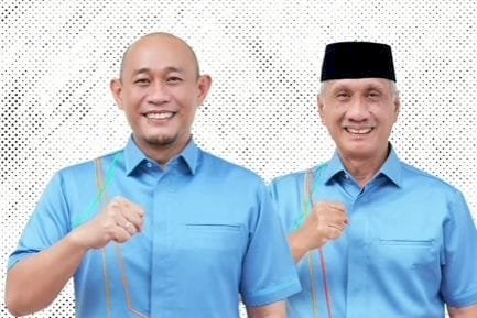 Wali Kota dan Wakil Wali Kota Lubuklinggau Terpilih, Rachmat Hidayat (Yopi Karim) dan Rustam Effendi. (ist/rmolsumsel.id)  
