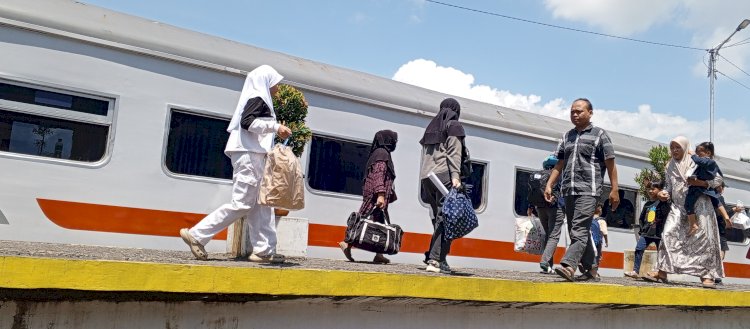Penumpang kereta. (KAI/rmolsumsel.id) 