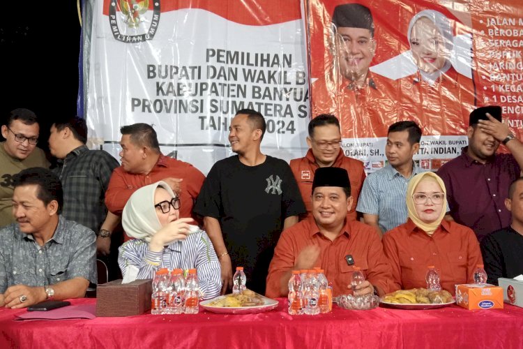Bupati dan Wakil Bupati Banyuasin Terpilih, Askolani-Netta Indian. (ist/rmolsumsel.id) 