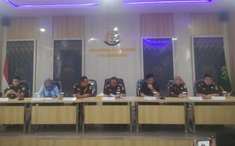 Pers rilis akhir tahun Kejari Palembang/Denny Pratama