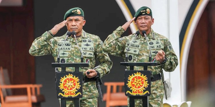 Kegiatan Lepas Sambut Panglima Kostrad (Pangkostrad) dan mantan Pangkostrad di Markas Kostrad, Gambir, Jakarta Pusat pada Selasa, 31 Desember 2024/Dok Penkostrad