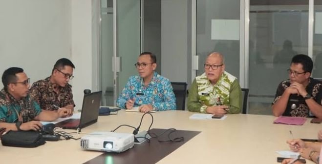 Pemkot Lubuklinggau menggelar rapat menindak lanjuti putusnya Jembrana gantung di tempat wisata Malus.(Dokumentasi Pemkot Lubuklinggau)