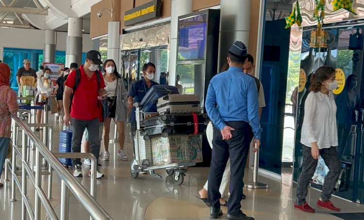 Suasana di Bandara SMB II Palembang (Maya Hasan/RMOLSumsel.id)