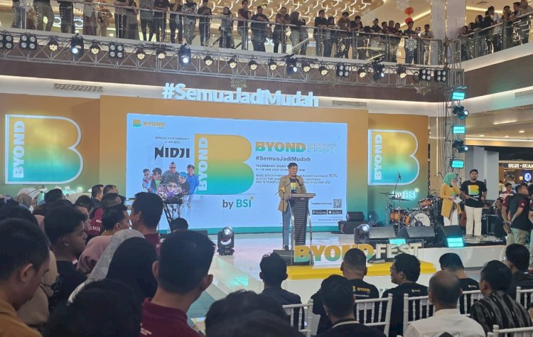 Suasana pembukan  BYOND Fest di Palembang Indah Mall/Foto: Maya Hasan