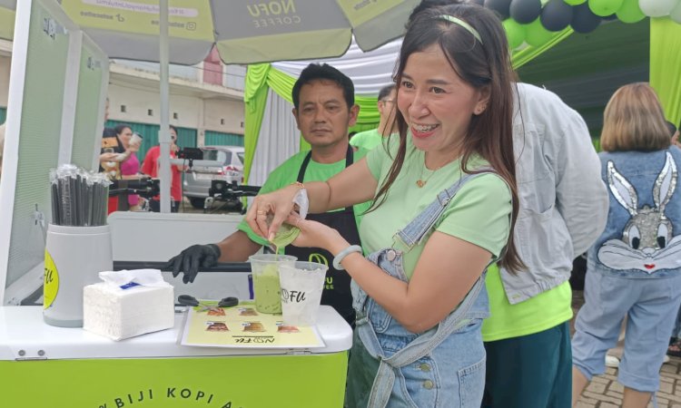 Nofu Coffee, sebuah startup kopi lokal, hadir dengan konsep unik kedai kopi keliling atau starling/Foto: Maya Hasan