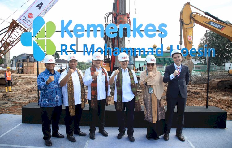 Rumah Sakit Mohammad Hoesin (RSMH) Palembang menggelar peletakan batu pertama gedung Onkologi/ist
