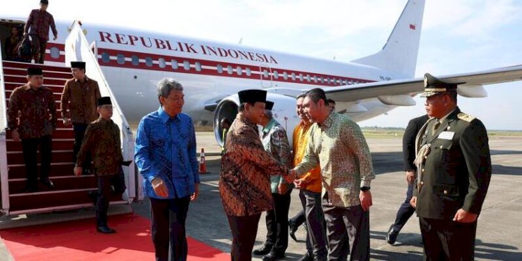 Presiden RI Prabowo Subianto tiba di Bandara Internasional Kuala Lumpur, Malaysia pada Kamis, 9 Januari 2025/Istq