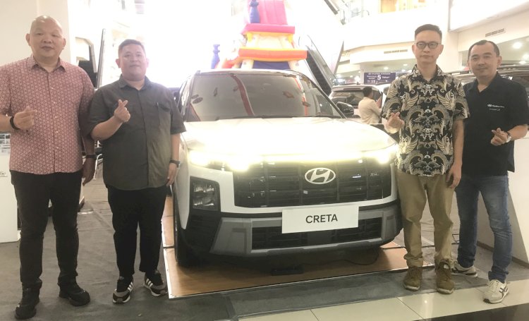 PT Hyundai Motors Indonesia kembali memperkenalkan varian terbaru kendaraan bergaya sporty dengan meluncurkan New Creta N Line/Foto: Maya Hasan