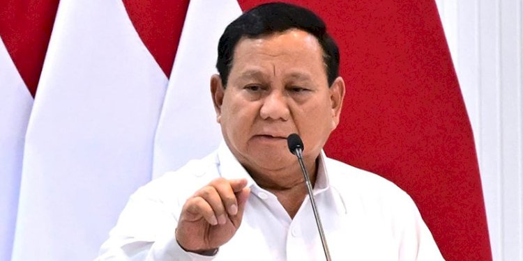 Presiden Prabowo Subianto di Sidang Kabinet Paripurna di Istana Merdeka, Jakarta pada Rabu 23 Januari 2025/Istimewa