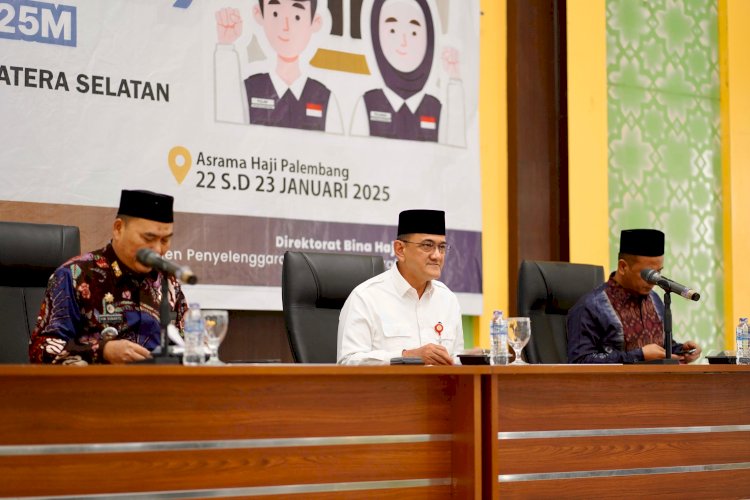  Penjabat (Pj) Gubernur Sumatera Selatan (Sumsel) diwakili  Sekretaris Daerah (Sekda) Drs H Edward Candra membuka secara resmi Seleksi Calon Petugas Haji  Daerah (PHD) Tahun 1446 H / 2025 yang digelar Pemprov Sumsel dan  Kantor Wilayah Kementerian Agama (Kemenag) Provinsi Sumsel, bertempat di Asrama Haji Palembang, Kamis (23/1/2025).(Handout))